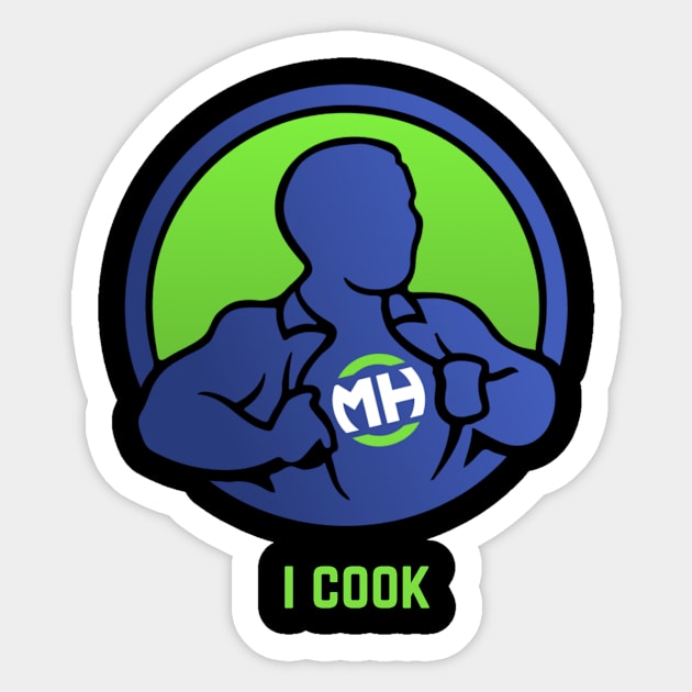 Front: I Cook Back: Husband of the Year Sticker by ModernHusbands